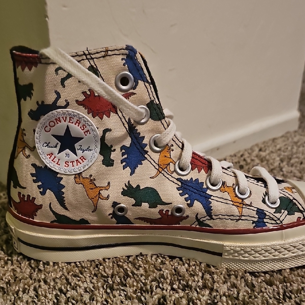 Converse Mans  Multicolor Dinosaur High-Tops - Picture 4 of 6